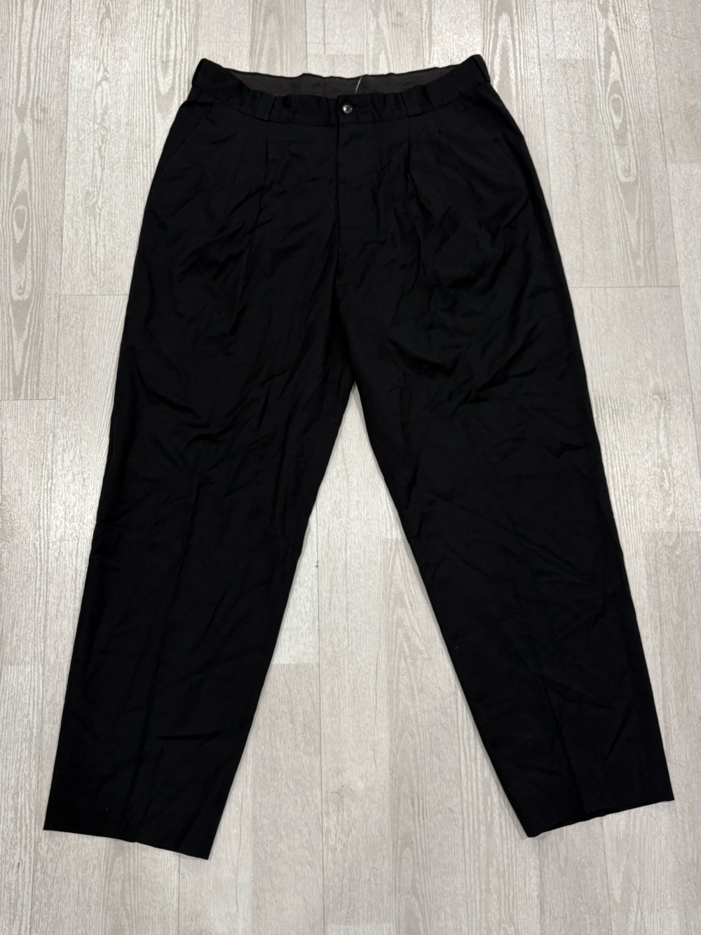Vintage V2 By Versace Men's Black Pura Lana Vergine Virgin Wool Dress Pants